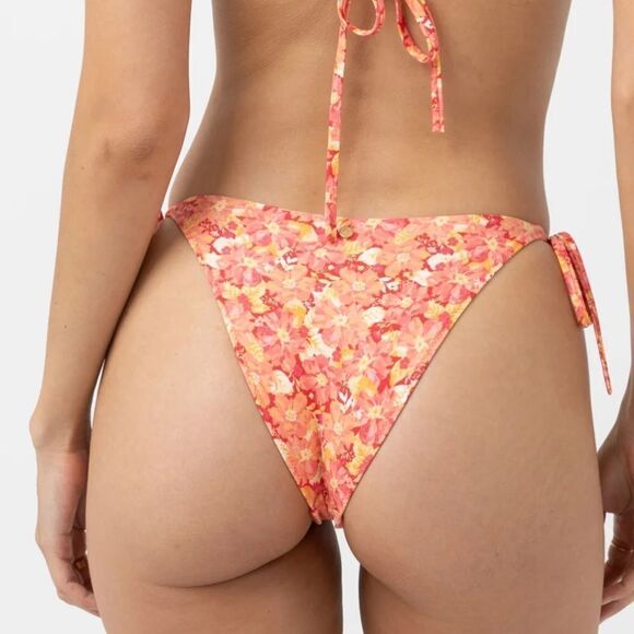 Rhythm Chilli Zadie Floral Tie Side Hi Cut Pant Bikini Bottom XS NWT in packag - Picture 1 of 8